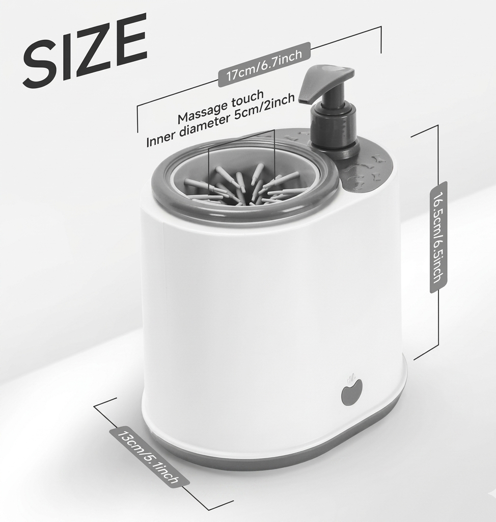 Automatic Dog Paw Cleaner Cup — Portable Muddy Paw Washer